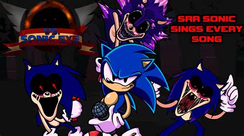 SRR Sonic sings EVERY Sonic.EXE song (Part 1) - Friday Night Funkin - YouTube