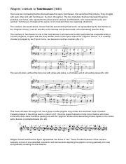 Wagner Handout.pdf - Wagner overture to Tannhauser 1845 There are two contrasting themes that ...