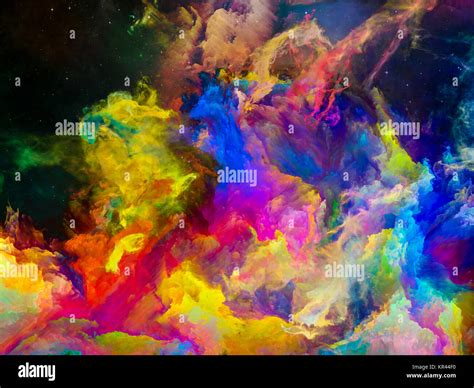 Colorful Space Nebula Stock Photo - Alamy