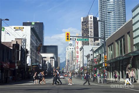 Nelson Street and Granville Street Vancouver Photograph by Jason O Watson - Fine Art America