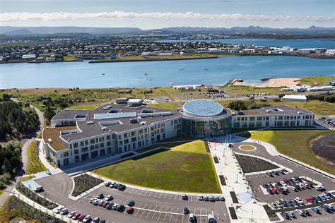 An aerial view of Reykjavík University. Reykjavik University is a ...