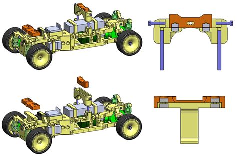 3Dprinted RC car Chassis - v.x.3