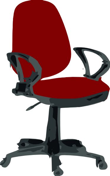 Red Desk Chair Clip Art at Clker.com - vector clip art online, royalty ...