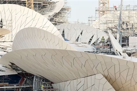 Chantier du National Museum of Qatar – architecte Jean Nouvel. Doha ...