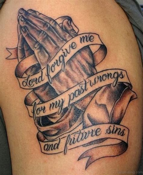 50 Excellent Praying Hands Tattoos For Shoulder