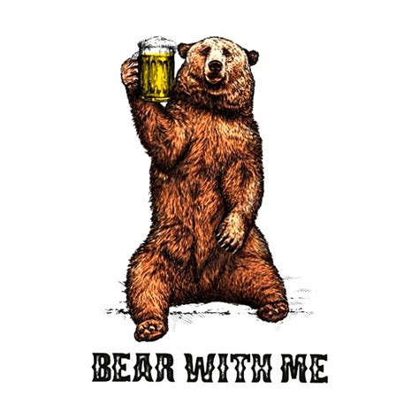 Camping Hiking Bear With Me Drink Beer Men's Tank | redbird's Artist Shop