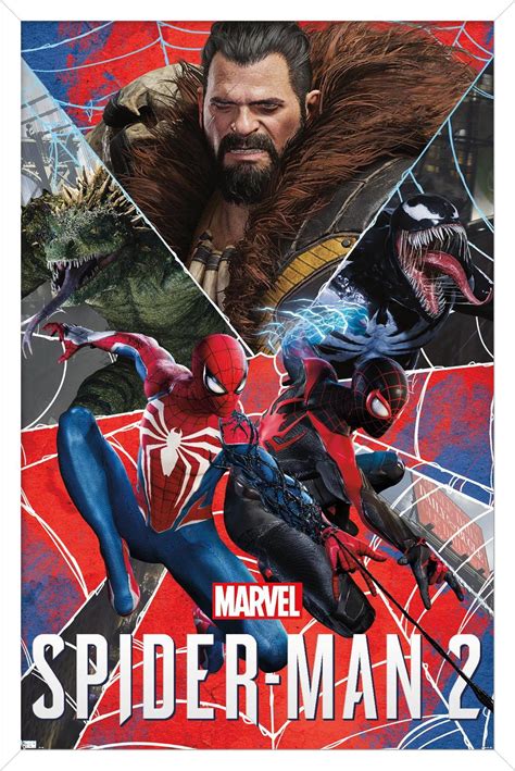 Marvel's Spider-Man 2 - Group Wall Poster, 22.375" x 34" Framed ...