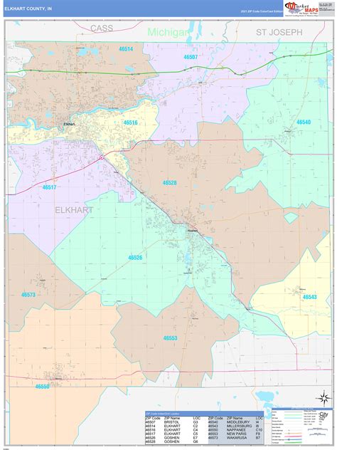 Elkhart Indiana Map