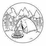 Camping coloring Pages – Coloring Corner sketch template