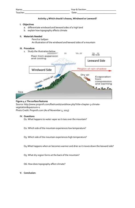 Science Concepts and Questions (K to 12): Climate Activities