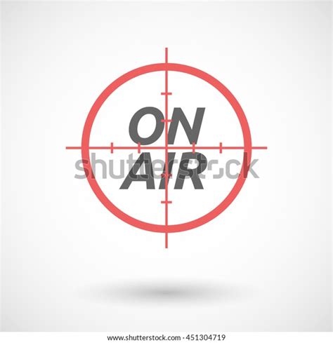 Illustration Isolated Red Crosshair Icon Text Stock Vector (Royalty Free) 451304719 | Shutterstock