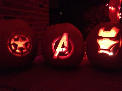 Avengers Pumpkin Carving Patterns