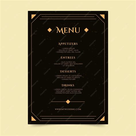 Free Vector | Flat restaurant menu template