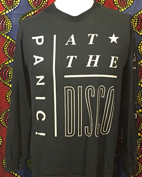 Panic At The Disco - Long Sleeve T-shirt - Black - M | eBay in 2021 | T shirt black, Shirts ...