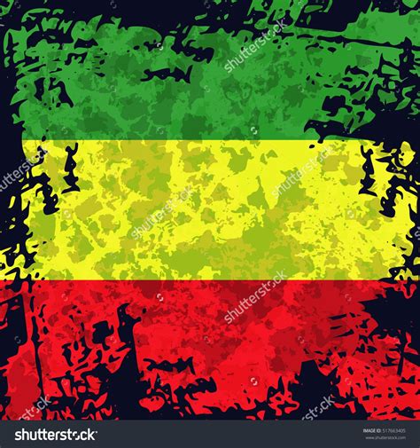 Green Yellow Red Rasta Flag Rastafarianism Stock Vector (Royalty Free) 517663405 | Shutterstock ...