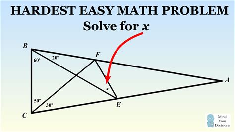 Can you solve the hardest easy geometry problem? | Geometry problems, Math problems, Simple math