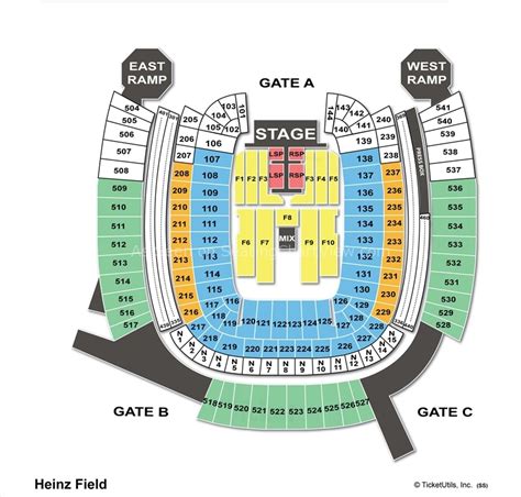 Heinz Field Seating Chart