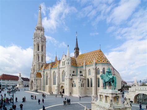 Budapest Hungary St. Matthias Church In Budapest. One Of The Main Temple In Hungary. Editorial ...