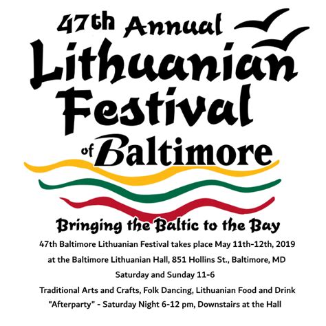 Baltimore Lithuanian Festival — LITHUANIAN HALL