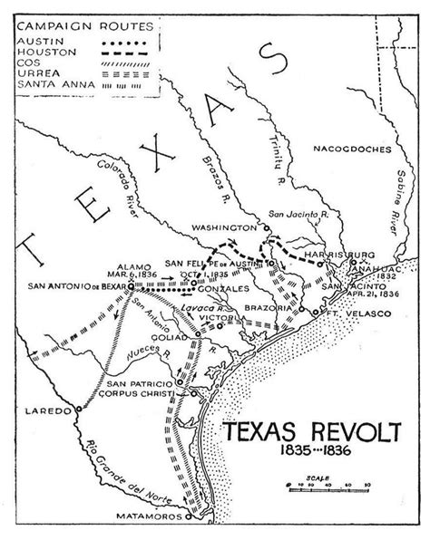 File:Campaigns of the Texas Revolution.jpg | Texas revolution, Texas, Alamo