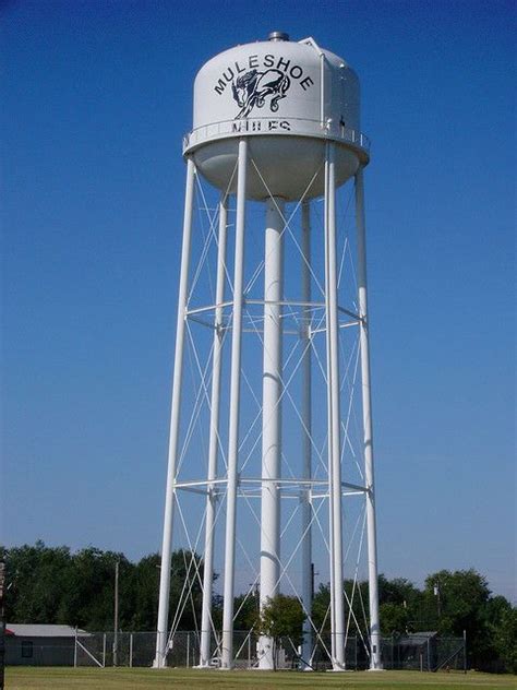 Muleshoe, Texas Water Tower by courthouselover, via Flickr | Water tower, Tower, Muleshoe