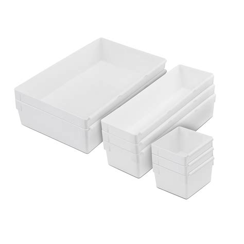 Rubbermaid Drawer Organizer Containers, Modular and Customizable, 3-Piece Kitchen Organizer Set ...