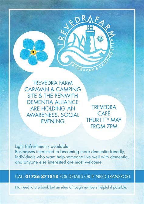 Dementia awareness & social evening - Trevedra Farm Campsite Cornwall