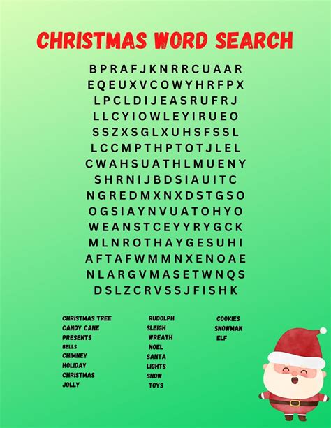 Christmas Word Search Printable Kids 2023 Latest Ulti - vrogue.co