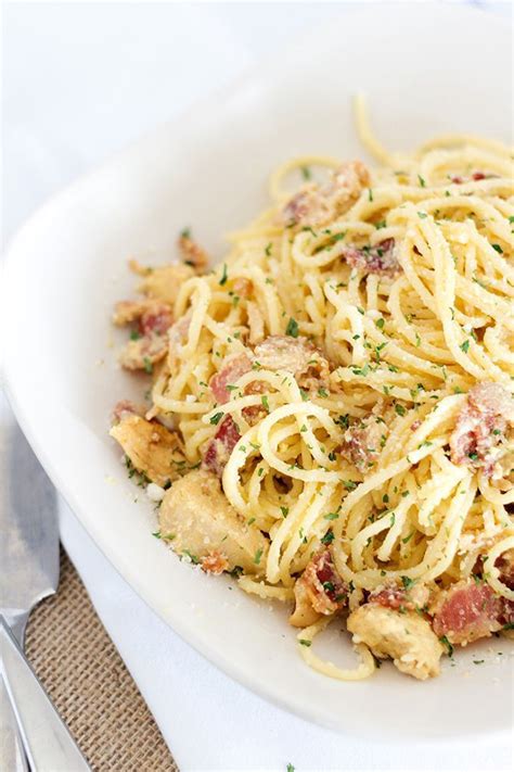 Chicken Carbonara | Chicken carbonara, Easy pasta dishes, Pasta dishes