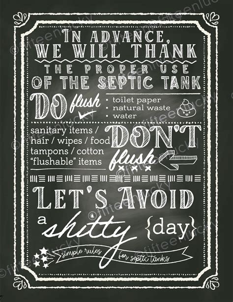 Septic Tank Bathroom Sign - Etsy