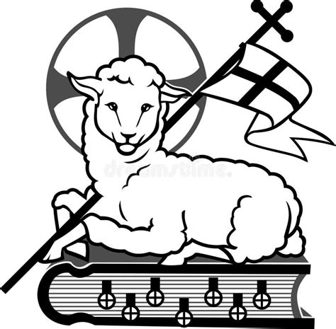 Lamb of god symbol stock vector. Illustration of apostolic - 79892215