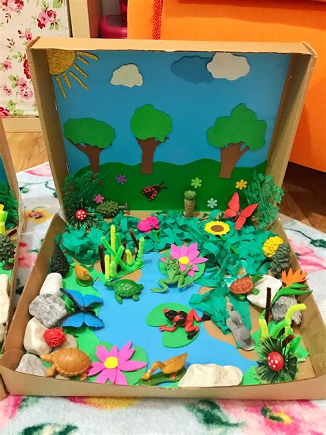 Garden diorama kids crafts fun craft ideas – Artofit