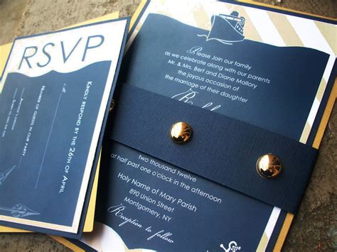 icanhappy.com cruise wedding invitations (05) #weddinginvitations | Nautical theme wedding ...