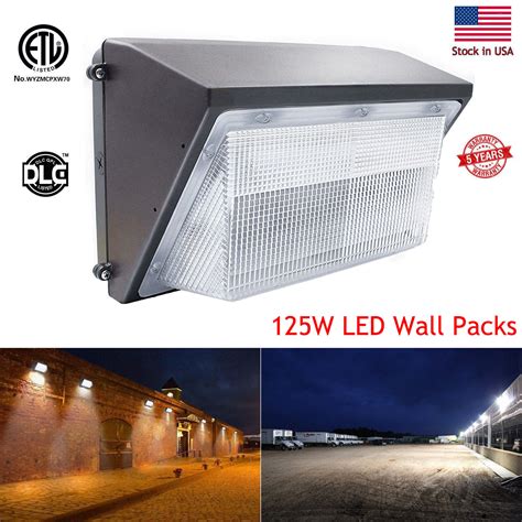 Commercial 125W LED WALL PACK Lights DUSK TO DAWN Outdoor Area Security Lighting 8938104746 | eBay