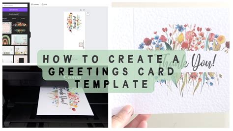 How to make a greetings card template in Canva | How to make greetings cards to sell on Etsy Pt ...