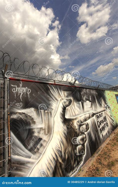 Anti Capitalism Graffiti editorial stock image. Image of graffiti ...