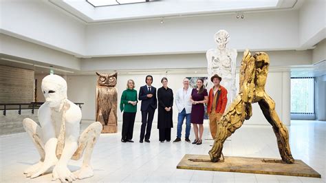 Brad Pitt debuts his sculptures at exhibition with Nick Cave in Finland | ITV News