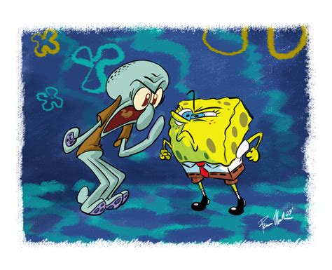 Spongebob Vs. Squidward by embrio on DeviantArt