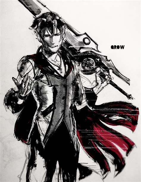 Qrow Branwen This is awesome art! Rwby Qrow, Qrow Branwen, Red Like Roses, Team Rwby, Rwby ...