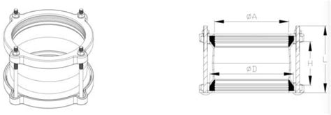 flexible pipe coupling - ductile iron pipe fitting and valve-factory directly sale