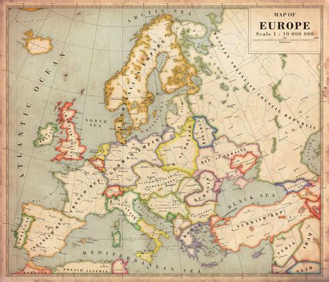 Alternate History Map of Europe by Regicollis on DeviantArt