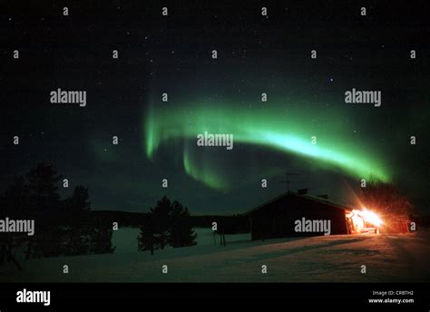 Northern Lights in Lapland Stock Photo - Alamy