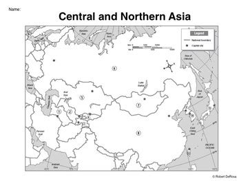 Central And Northern Asia Map Quiz | Australia Map