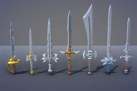 ArtStation - Free Low Poly Swords | Game Assets