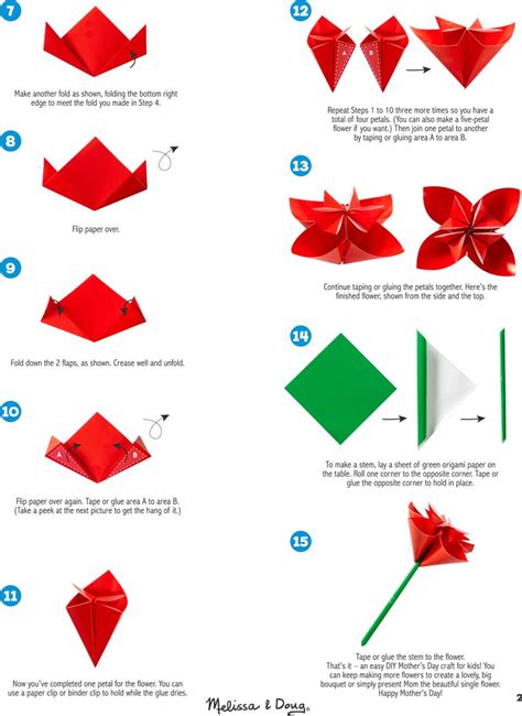 Easy origami flower square envelope instructions - tbhac