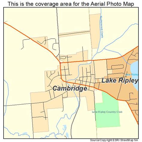 Aerial Photography Map of Cambridge, WI Wisconsin