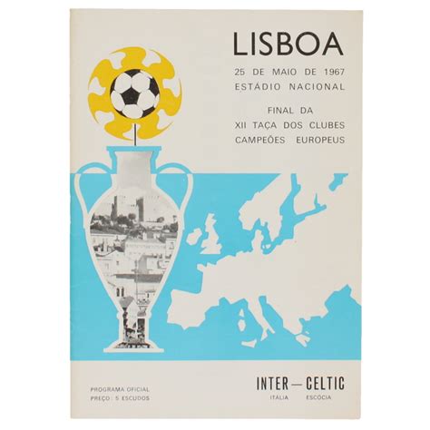 1967 European Cup Final Inter Milan vs Celtic programme football ...