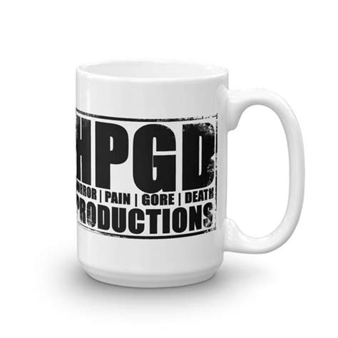 HORROR PAIN GORE DEATH PRODUCTIONS - HPGD Logo 15 oz. Coffee Mug – Horror Pain Gore Death ...