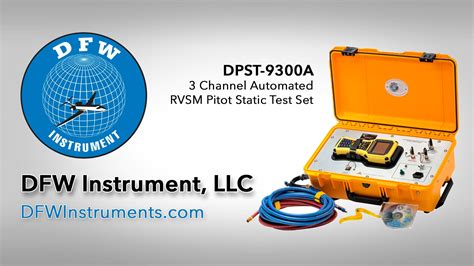 DPST-9300A 3 Channel Automated RVSM Pitot Static Test Set Tutorial on Vimeo