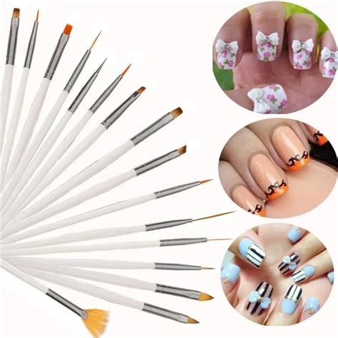 Aliexpress.com : Buy 16pcs Nail Brush Brushes Set Nail Polish Gel Art Paint Design Pen Tools ...